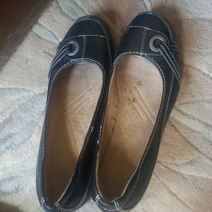 Women black haman flats